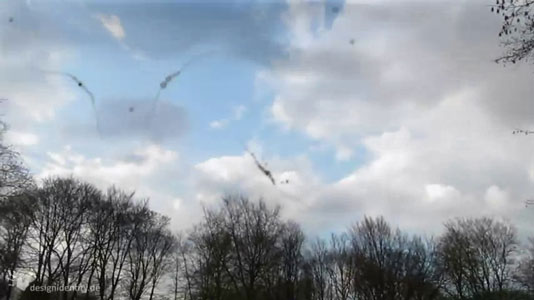 Schmerzlose Folter? Mouches volantes. Videobild von Andrej Piatkowski.