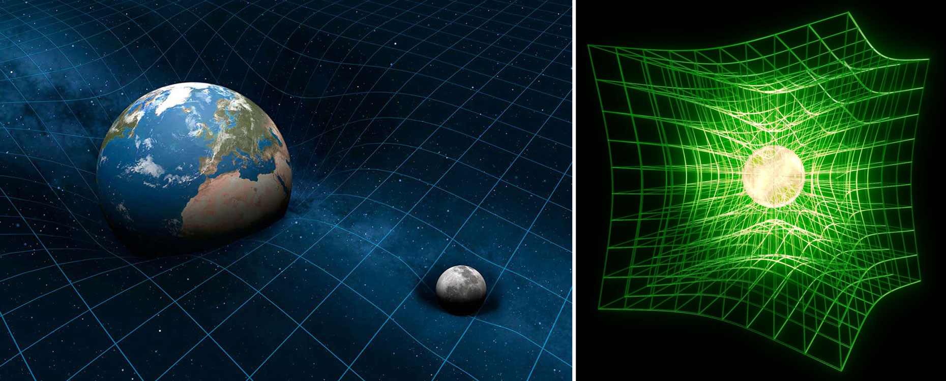 
Visualisierung der Raum(zeit)krümmung