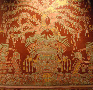Der Weltenbaum wächst aus dem Kopf der Muttergöttin von Teotihuacán.